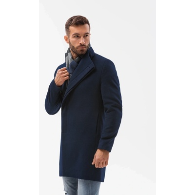 Ombre Clothing pánský kabát Joachim C501 navy – Zboží Dáma