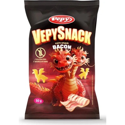 Vepy Vepysnack kukuričný snack s príchuťou slaniny 50 g