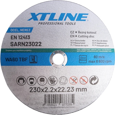 Xtline Kotouč řezný 230 x 2,2 x 22,2 mm SARN23022