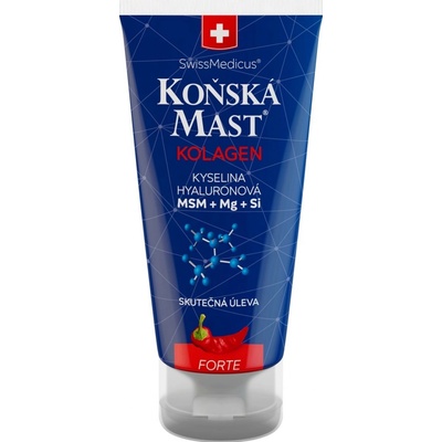 Herbamedicus konská masť s morským kolagénom forte hrejivá 200 ml