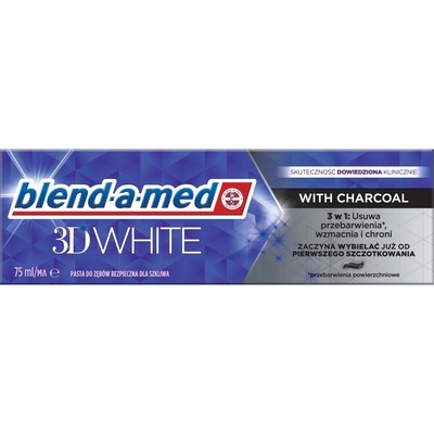 Blend a med pasta 3D White Charcoal 75 ml