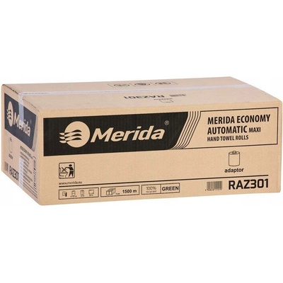 Merida Maxi Automatic papírové ručníky jednovrstvé zelené 6 x 250 m