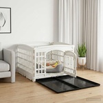 vidaXL Игрална оградка за кучета с 4 панели 177, 5 x 154, 5 x 112 см (42027221)