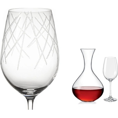 Crystalex Set na víno Viola Řetízek 1. 1+ 6 x 500 ml