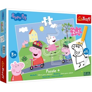 Trefl Пъзел Trefl от 15 части - Прасенцето Пепа (93139) - baby