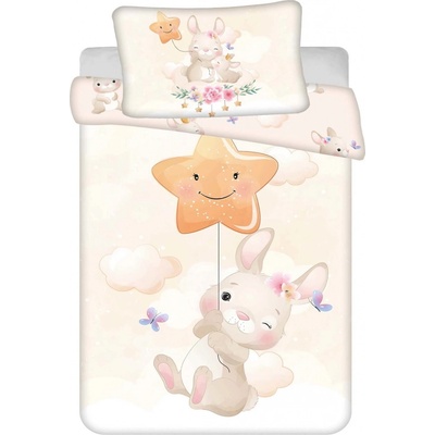 Jerry Fabrics Povlečení do postýlky Bunny Star 100 cm x 135 cm 40 cm x 60 cm