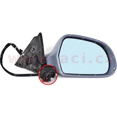 ACI -5/09 zp. zrcátko el. ovládané vyhřívané s blikačem pro lak (6pinů) P 0327808