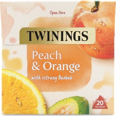 Twinings Ovocný čaj BROSKEV POMERANČ & BAOBAB 20 sáčků 40 g