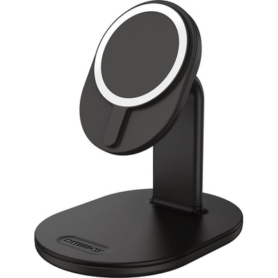 Otterbox Magnetic Wireless Phone Charging Stand 15W - поставка (пад) за безжично зареждане за iPhone с Magsafe (черен)