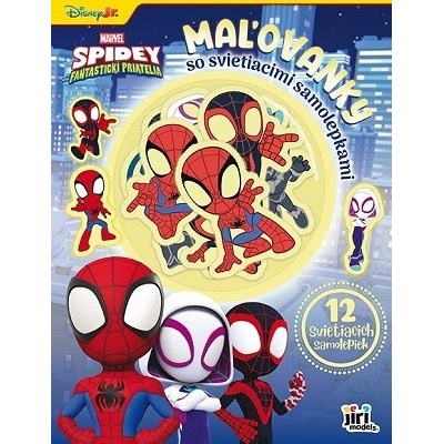 Maľovanky so svietiacimi samolepkami Spidey