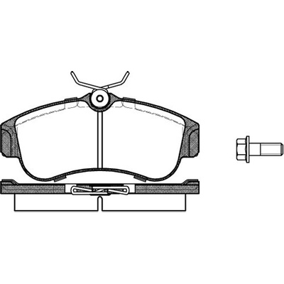 Sada brzdových platničiek kotúčovej brzdy REMSA 0320.00