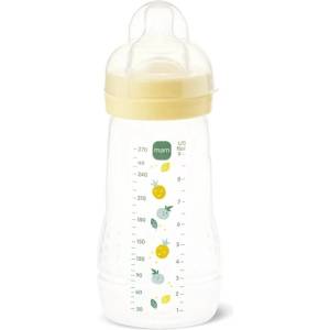 MAM Бебешко шише MAM - Easy Active, 270 ml, 2 м+, жълто (100018892/BG661099 ) - baby