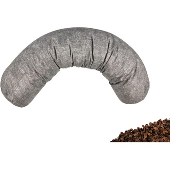 VFstyle pohánkový vankúš valec 50x10 cm Grey