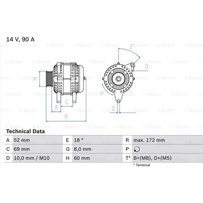 Alternátor BOSCH 0 986 080 030