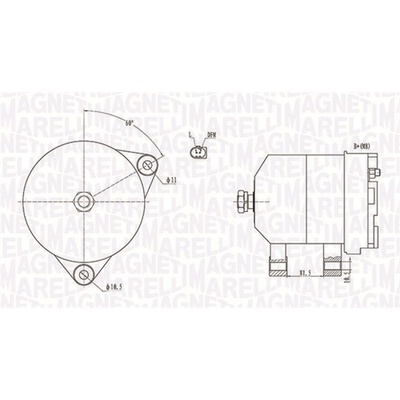 Alternátor MAGNETI MARELLI 063731915010