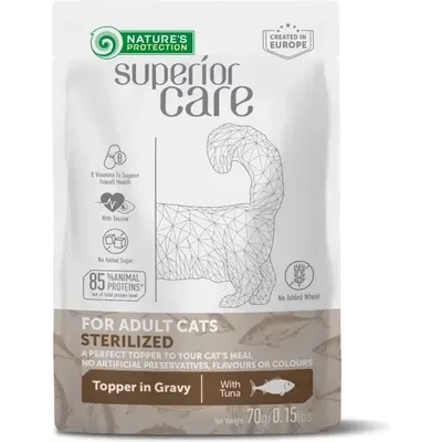 Superior Care Sterilised Adult Cats Tuna пауч за кастрирани котки с риба тон 70gr