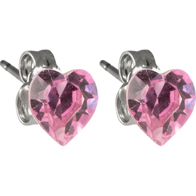 JSB se Swarovski Elements srdíčko světle fialové pecky 713854 lt-amethyst