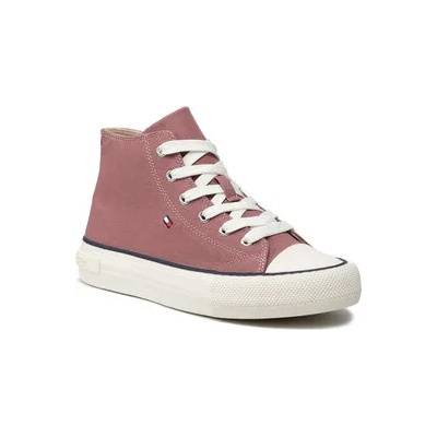 Tommy Hilfiger Кецове High Top Lace-Up Sneaker T3A4-32119-0890 S Розов (High Top Lace-Up Sneaker T3A4-32119-0890 S)