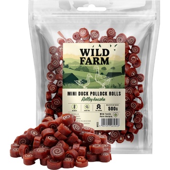 WILD FARM ролки от патица 500 г лакомство за кучета