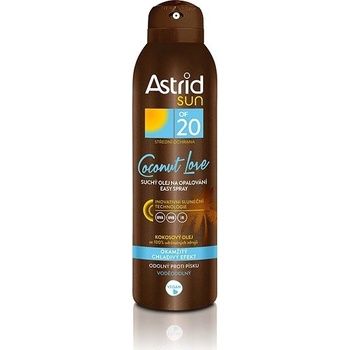 Astrid Sun Easy Spray Coconut Love suchý olej na opaľovanie SPF20 150 ml