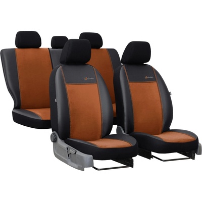Autopoťah Pok-Ter Exclusive Alcantara - hnedé