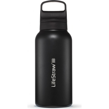 Lifestraw Go 2.0 Stainless Steel Water Filter Bottle 1L Black