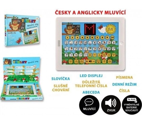 Teddies Detský tablet múdre sovy