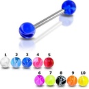 Šperky4U piercing do jazyka akrylát PJ01096-W