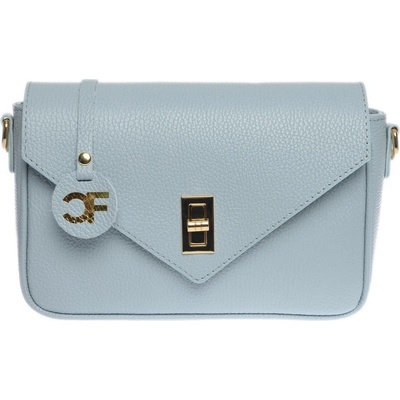 Carla Ferreri dámská kožená crossbody kabelka CF1948T Celeste