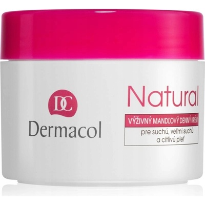 Dermacol Natural výživný mandlový denný krém v tubě suchá a citlivá pleť 50 ml
