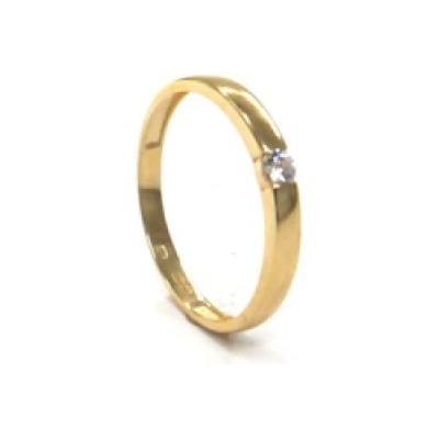 Pattic Prsten ze žlutého zlata ARP033201Y
