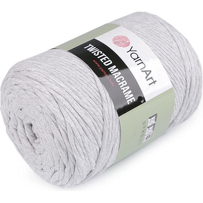 Pletací příze Twisted Macrame 500 g rozčesávací Varianta: 8 (756) šedá nejsvětlejší, Balení: 1 ks
