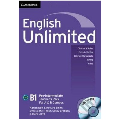 English Unlimited Preintermediate A and B Teacher's Pack Teacher's Book with DVDROM