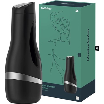Image 1 of Satisfyer класически мъжки мастурбатор черно / сиво