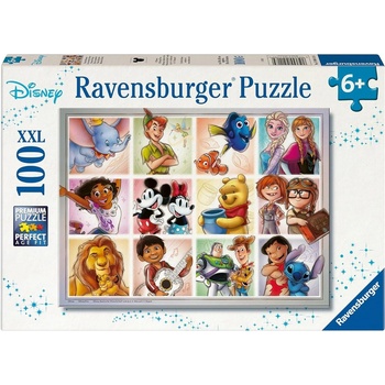 Ravensburger Пъзел Ravensburger от 100 XXL части - Дисни герои (7012004118)