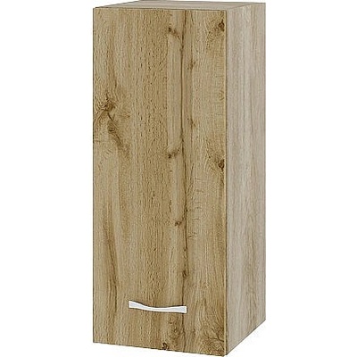 ИРИМ Горен шкаф с врата и рафт Сити АРДД-1 дъб сонома арвен / дъб дакота 30 см