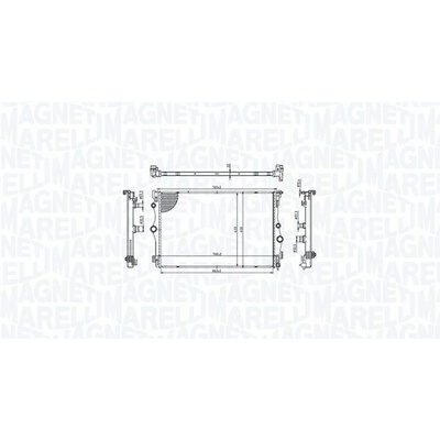 Chladič vody pro motor MAGNETI MARELLI 350213216400