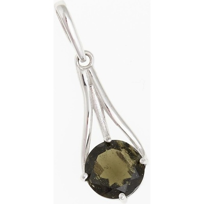 My Moldavite Stříbrný přívěsek s vltavínem 629