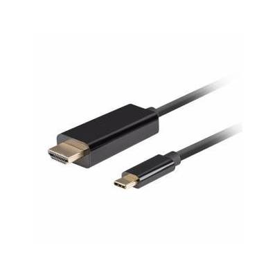 Кабел Lanberg, USB-C (Male) към HDMI (Male), 1.8 m, 4K (3980 x 2160) / 60 Hz, Черен, CA-CMHD-10CU-0018-BK
