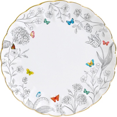Jídelní talíř FLEURS ET PAPILLONS 26 cm, Easy Life