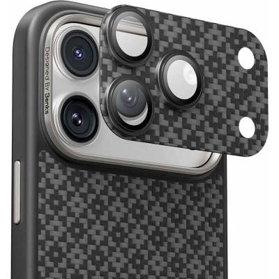 Benks Предпазни стъклени лещи с цяла кевларна плочка за камерата на iPhone 17 Pro - Benks ArmorWarrior Aramid Lens Protector Tempered Glass (черен) (BF69)