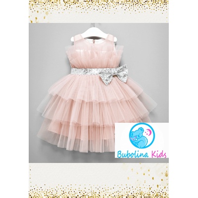 Breeze Официална детска рокля в цвят пудра