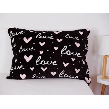 MKLozkoviny.sk mikroplyš Alison čierne 70 x 90 cm