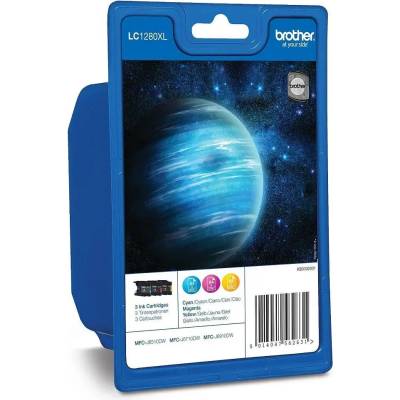 Brother Консуматив, Brother LC-1280XL C/M/Y Rainbow Bonus Pack Ink Cartridge (LC1280XLRBWBP)