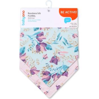 BabyOno Be Active Bandana Bib лигавник за деца от раждането им Floral 2 бр