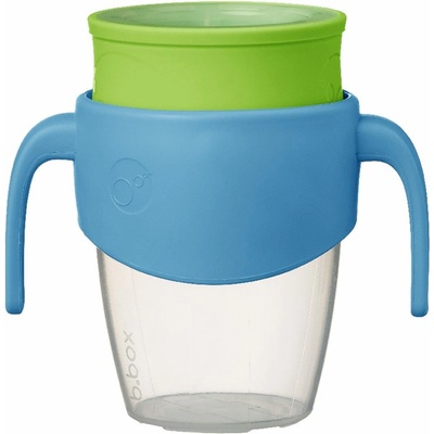 b.box 360° netekúci učiaci hrnček 250 ml - modrá/zelená