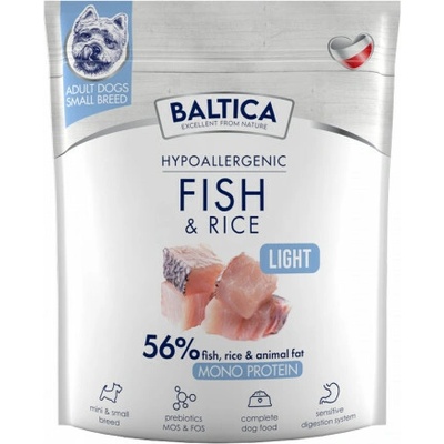 Baltica Nutraceutic Hypoallergenic Light S Fish with rice 1 kg