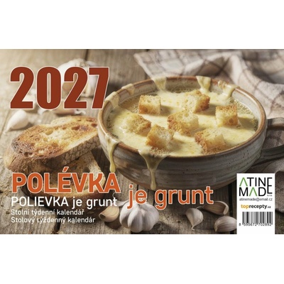Polévka je grunt, stolní, týdenní, 14 x 21,4 cm 2027