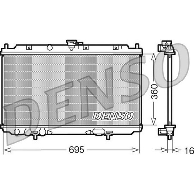 Chladič, chlazení motoru DENSO DRM46012