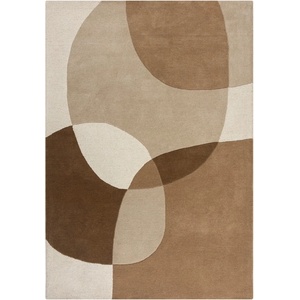 Flair Rugs Кафяв/бежов вълнен килим 120x170 cm Glow - Flair Rugs (503119380067)